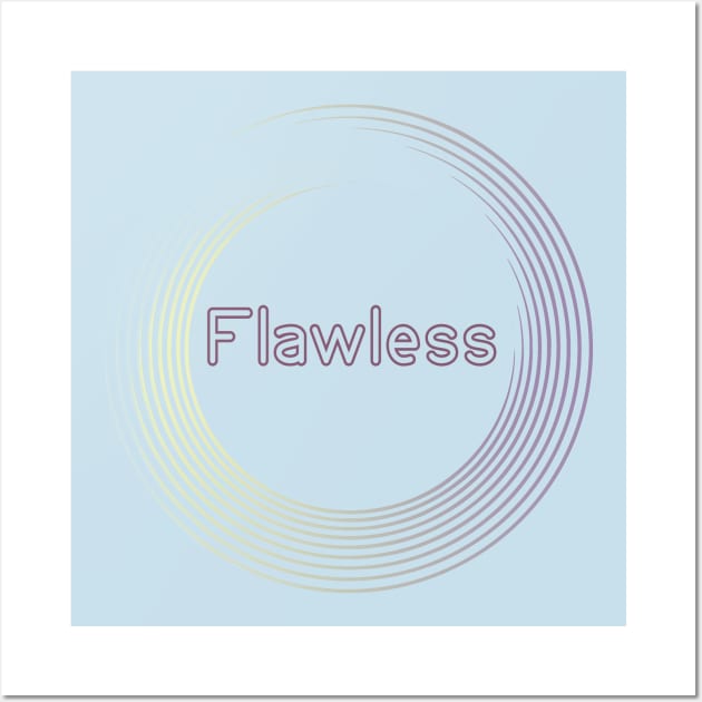 Flawless: a funky k pop inspired elegant design Wall Art by Blacklinesw9